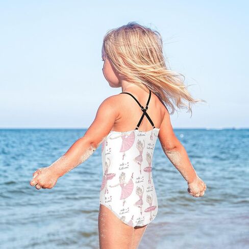 Ollabaky Girls One Piece Swimsuit Bathing Suit Beachwear 3-10T in Saudi Arabia
