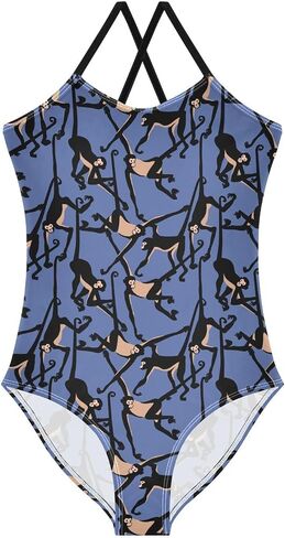 Ollabaky Girls One Piece Swimsuit Bathing Suit Beachwear 3-10T in Saudi Arabia