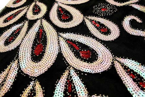 1920S Women's Gatsby Sequin Dress Vintage V Neck Flapper Cocktail Party Dress in Saudi Arabia