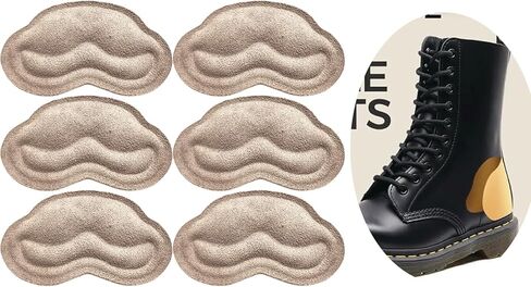 بطانات الكعب ومقابض بطانة مريحة للأحذية الكبيرة جدًا للرجال والنساء، حشوات للأحذية الفضفاضة والابتسامة المريحة، 3 أزواج (كاكي، 0.2 بوصة) in Kuwait