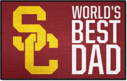 FANMATS 18214 Southern California Trojans Starter Mat Accent Rug - 19in. x 30in. | Sports Fan Home Decor Rug and Tailgating Mat World's Best Dad Starter Mat in Saudi Arabia