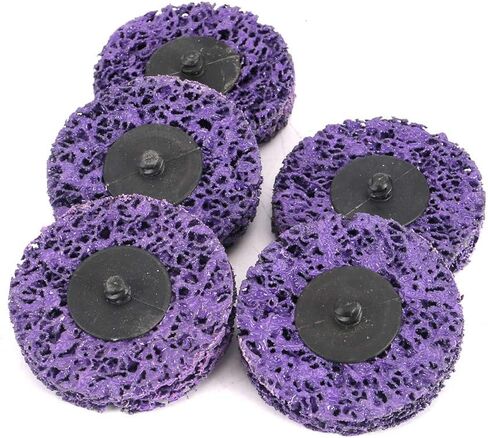 5pcs of 3 inch Strip Disc Rust Removal Wheel Surface Conditioning Rust Paint Remove Clean Angle Grinder Disc Wheel (Black) in Saudi Arabia