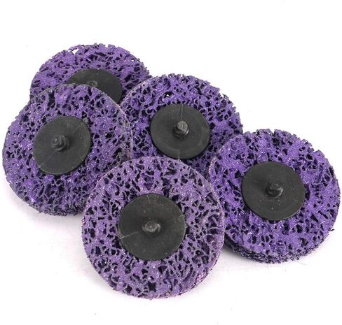 5pcs of 3 inch Strip Disc Rust Removal Wheel Surface Conditioning Rust Paint Remove Clean Angle Grinder Disc Wheel (Black) in Saudi Arabia