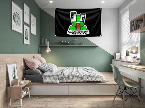 Unspeakable Flag 3x5FT with 4 Brass Buckles America Game Banner Wall Tapestry Poster Signs Decor for Bedroom College, Black in Saudi Arabia