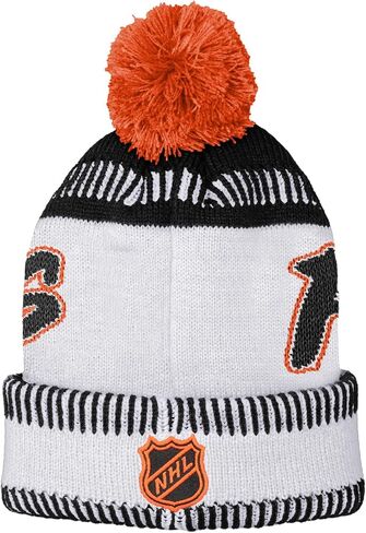Outerstuff NHL Kids Youth 8-20 مرخصة رسميًا بشعار فريق السيناريو للطقس البارد قبعة صغيرة in Kuwait