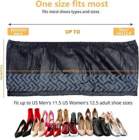 Disposable Shoe Covers 50 Pack (25 Pairs) - Durable, Non-Slip, Water Resistant, and Recyclable Boot Covers for Indoor and Outdoor Use - One Size Fits Most (Non-woven-Black) in Saudi Arabia