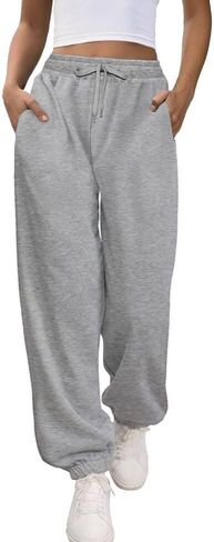 Women's Sweatpants Workout Active Joggers Cinch Bottoms Drawstring Lounge Baggy Sweat Pants with Pockets, S-XL in Saudi Arabia