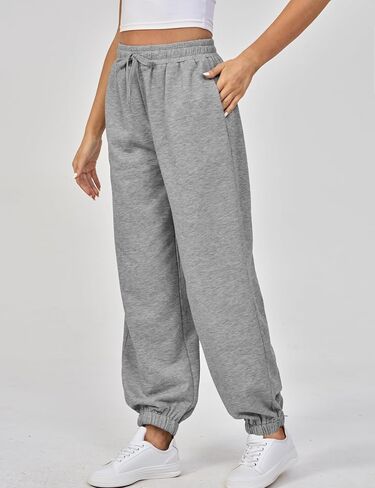 Women's Sweatpants Workout Active Joggers Cinch Bottoms Drawstring Lounge Baggy Sweat Pants with Pockets, S-XL in Saudi Arabia