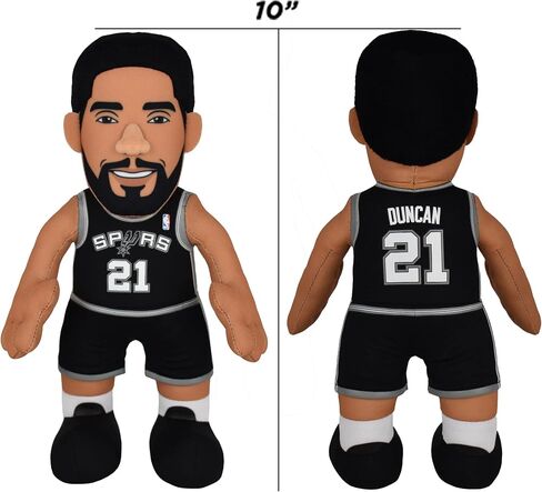 Bleacher Creatures San Antonio Spurs Tim Duncan 10" Mascot Plush Figure- A Legend for Play or Display in Saudi Arabia