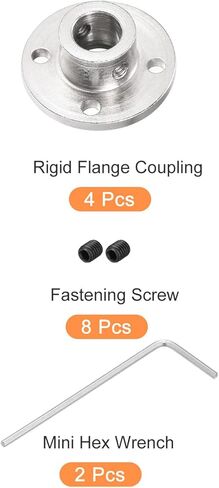 11 مم وصلة وصلة توصيل محرك ذات شفة صلبة (8 عبوات برغي تثبيت M4 مفتاح ربط سداسي)، [لجزء محركات السائر طراز RC DIY] - 4 عبوات in Kuwait