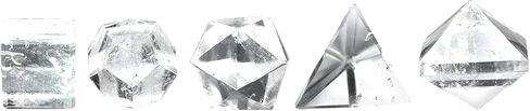 Starborn Quartz Crystal Platonic Shapes - 5 Elements - Medium in Saudi Arabia