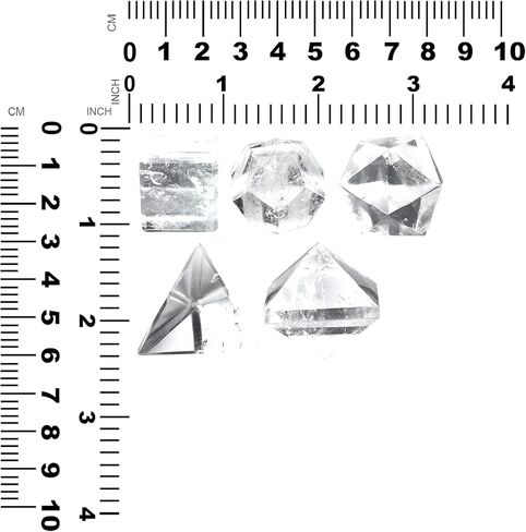 Starborn Quartz Crystal Platonic Shapes - 5 Elements - Medium in Saudi Arabia