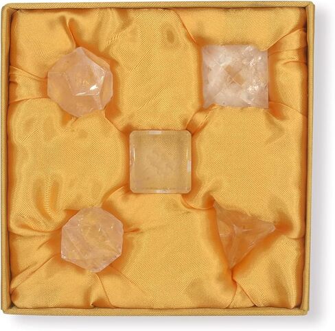 Starborn Quartz Crystal Platonic Shapes - 5 Elements - Medium in Saudi Arabia