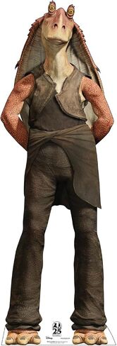 Cardboard People Jar Jar Binks بالحجم الطبيعي قطع الورق المقوى - الذكرى السنوية الخامسة والعشرون لحرب النجوم من Marvel: The Phantom Menace in Saudi Arabia