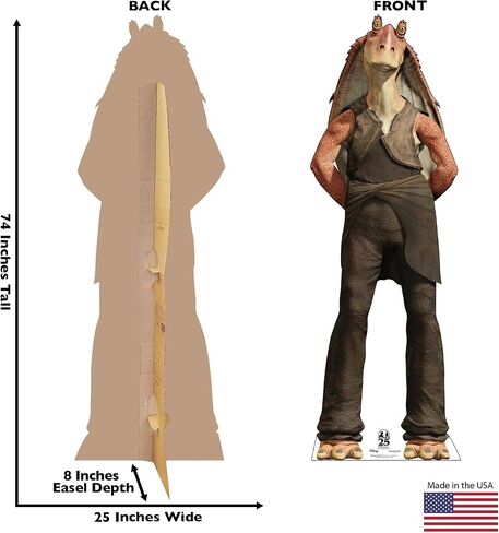 Cardboard People Jar Jar Binks بالحجم الطبيعي قطع الورق المقوى - الذكرى السنوية الخامسة والعشرون لحرب النجوم من Marvel: The Phantom Menace in Saudi Arabia