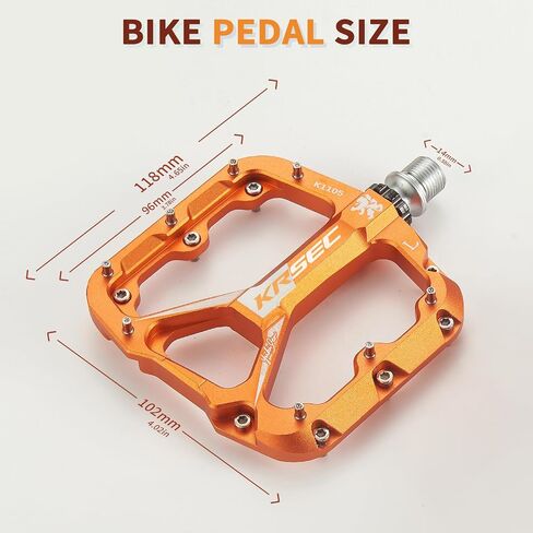 Bike Pedals Mountain Bike Pedal Nylon Fiber Non-Slip 9/16 inch Lightweight Bicycle Platform Flat Pedal for BMX MTB Adult Road Bike Universal in Saudi Arabia