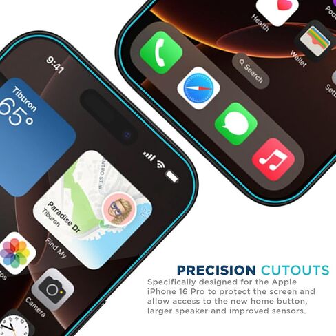 واقي شاشة Tech Armor لهاتف iPhone 15 6.1 بوصة - زجاج مقوى باليستي، صديق للحافظة، حماية المستشعر، HD، صلابة 9H، 3 عبوات + واقيات عدسة الكاميرا الإضافية in Saudi Arabia