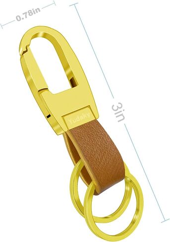 Key Chain Leather Heavy Duty Car Keychain for Men and Women 2 Pack in Kuwait