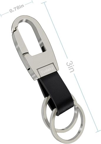 Key Chain Leather Heavy Duty Car Keychain for Men and Women 2 Pack in Kuwait