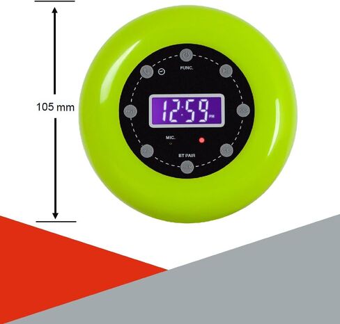 HANNLOMAX HX-159CR Portable Shower Bluetooth Speaker with Clock Radio (Pink) in Saudi Arabia