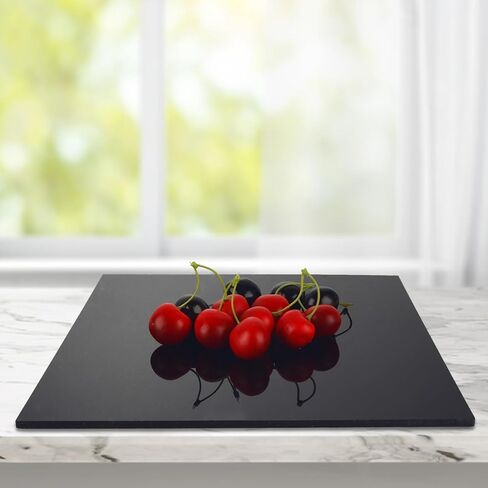 4 عبوات من ورق الأكريليك الأسود مقاس 12 × 12 بوصة - صفائح زجاج شبكي مربعة بسُمك 1/8 بوصة (3 مم)، ورقة أكريليك مصبوبة باللون الأسود مع ورق واقي للعرض بنفسك، والحرف اليدوية، واللافتات، والرسم، والقطع بالليزر in Kuwait