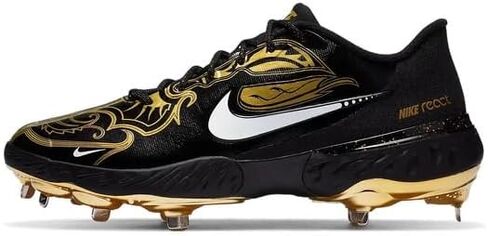 Nike Alpha Huarache Elite 3 Low Premium CV3553-101 Men's White-Gold Baseball Cleats in Saudi Arabia
