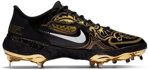 Nike Alpha Huarache Elite 3 Low Premium CV3553-101 Men's White-Gold Baseball Cleats in Saudi Arabia