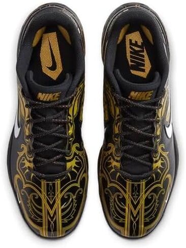 Nike Alpha Huarache Elite 3 Low Premium CV3553-101 Men's White-Gold Baseball Cleats in Saudi Arabia