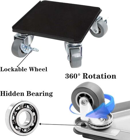 Furniture Movers with Wheels, Heavy Duty Furniture Lifter Tool Set,Furniture Moving Sliders 1320 LBs Load Capacity,for Moving Sofa, Cabinet, Refrigerator (Black) in Saudi Arabia