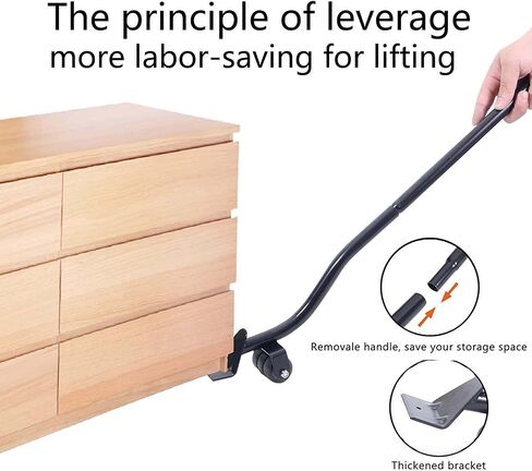 Furniture Movers with Wheels, Heavy Duty Furniture Lifter Tool Set,Furniture Moving Sliders 1320 LBs Load Capacity,for Moving Sofa, Cabinet, Refrigerator (Black) in Saudi Arabia
