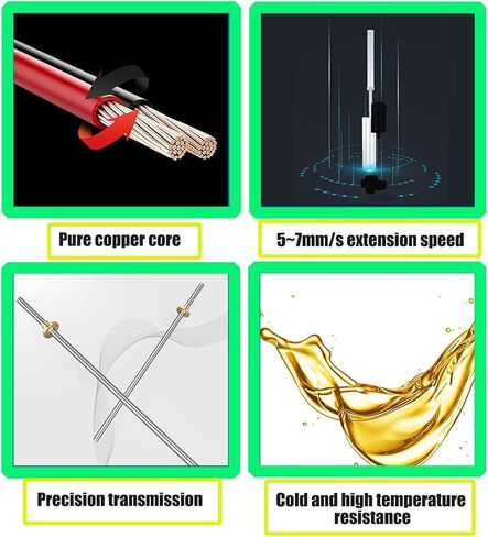 المحرك الخطي الكهربائي INTBUYING 500 مم (19.7 بوصة) 12 فولت تيار مستمر مع دعامة تثبيت وحدة تحكم المحركات الثقيلة 6000N/1320LB in Kuwait