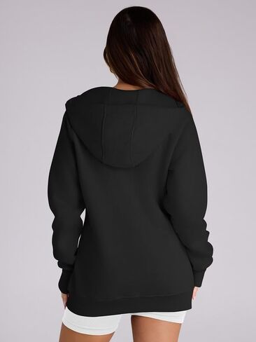 HDLTE Long Hoodies Sweatshirts for Women – Lightweight Trendy Hoodie Teen Cute Y2K Cotton Hoodie Sweater 2024 Fall Essential in Saudi Arabia