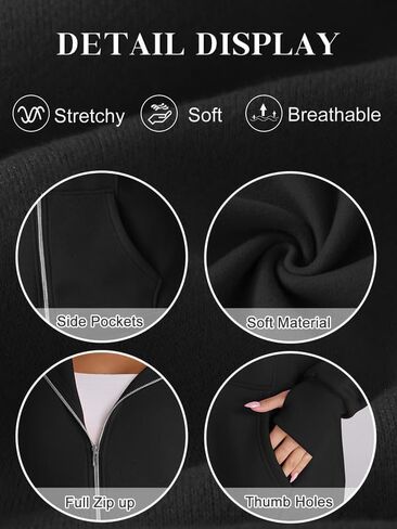 HDLTE Long Hoodies Sweatshirts for Women – Lightweight Trendy Hoodie Teen Cute Y2K Cotton Hoodie Sweater 2024 Fall Essential in Saudi Arabia