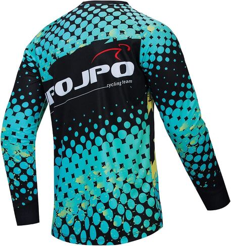 JPOJPO Men's Cycling Jersey MTB Downhill T-Shirt Long Sleeve Motorcycle Breathable S-4XL in Kuwait