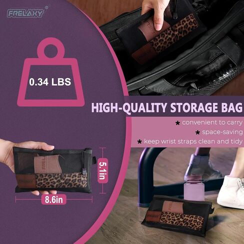 Frelaxy Weight lifting Grips Women, Weightlifting Wrist Straps with Cushion Wrist Loop, Double Layer Leather, and Storage Pouch, Women Gym Gloves for Deadlift and Powerlifting in Saudi Arabia
