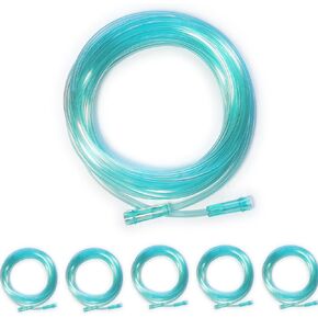 5 pcs, Each Length 16.4 ft Oxygen Tubing, Kink Resistance, Each Individually Packed