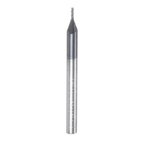 uxcell Carbide Square End Mill, 1/32" Diameter TiAlN Coated 3 Flutes Milling Bit Cutter, for Hardened Steel Stainless Steel Alloy Metal, 1/8" Shank 1/8" Cut Length 1-1/2" Long HRC55