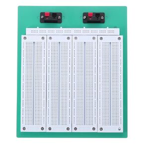 PATIKIL 1 Set Breadboard, Solderless Breadboard Large Breadboard 500 Tie Points Prototype PCB Bread Board Electronics Kit Plates