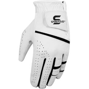 Golf Gloves Men Right Handed Golfer Durable Japanese Synthetic Flexible Hand Grip Golfing Womens Golf Glove Hit Golf Balls by Left Hand Glove Youth Softball Glove