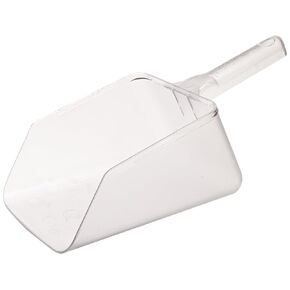 SPARTA 436407 Spectrum Plastic Food Scoop, Rectangular Scoop For Restaurants, Catering, 64 Ounces, Clear, (Pack of 6)