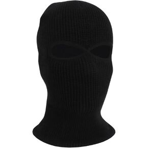 Winter Knitted Balaclava Full Face Mask 2 Hole Ski Mask Windproof Warm Balaclava Motorbike Hiking Snoods Motorcycle Hat