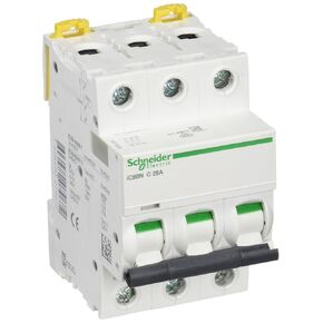 Schneider A9F74325 Miniature Circuit Breaker - iC60N - 3 Poles - 25 A - C Curve