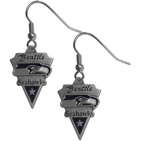 NFL Siskiyou Sports Womens Seattle Seahawks Classic Dangle Earrings One Size Team Color