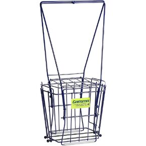 GAMMA Sports Ball Hopper Pickleball 50 - Pickleball Picker Upper with Unique Basket Shape, Reinforced Side Welds, 50-Ball Capacity, Carbon Steel, Maximum Durability