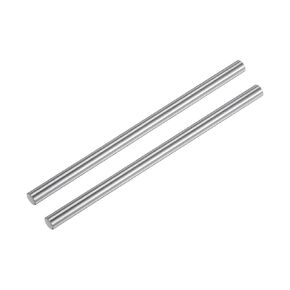 uxcell 2pcs Linear Motion Rods 6mm x 250mm (0.24 x 9.84 Inches) Case Hardened Chrome Plated Linear Rail Shaft Round Guides for 3D Printer, DIY, CNC