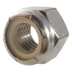 316 Stainless Nylon Insert Lock Nuts 1/4""-20 Qty: 100 (Nylock)