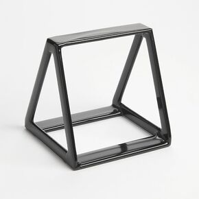 Display Wedge, Rubberized, Black, 5" H