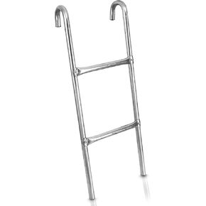 SereneLife Outdoor Trampoline Access Safety Heavy Duty Ladder - 2 Steps Weather Resistant Galvanized UV Treated Steel Climbing Ladder, 264Lbs Capacity Stairs Accessories, Boys & Girls, Adult