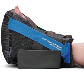 HeelMedix Advanced Heel Protector Boot, Pressure Injury Prevention, Lightweight Heel Cushion, Foot Care, DVT Exit Ports, 14.9 x 7 x 11 inches, 11-to-19-inch Calf Circumference, One Boot, Standard Size