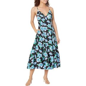 Free People Finer Things Printed Midi Dress
